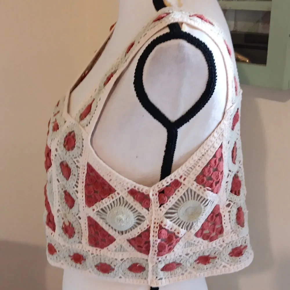 Julia by Love J Crochet Women's Top. Festival. Bohemian. Beachy - Picture 5 of 13